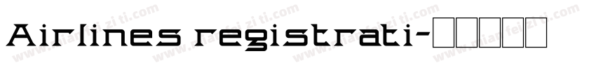 Airlines registrati字体转换